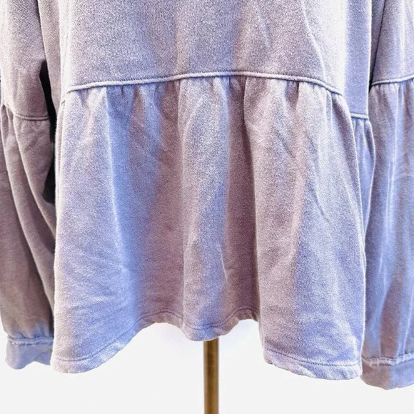 NWT SO Juniors Long Sleeve Pullover Round Neck Joey Purple Shirt Size Medium - Picture 3 of 14